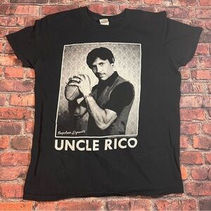 Napoleon Dynamite Uncle Rico Yellow Tee Tshirt Shirt Medium short sleeve women’s